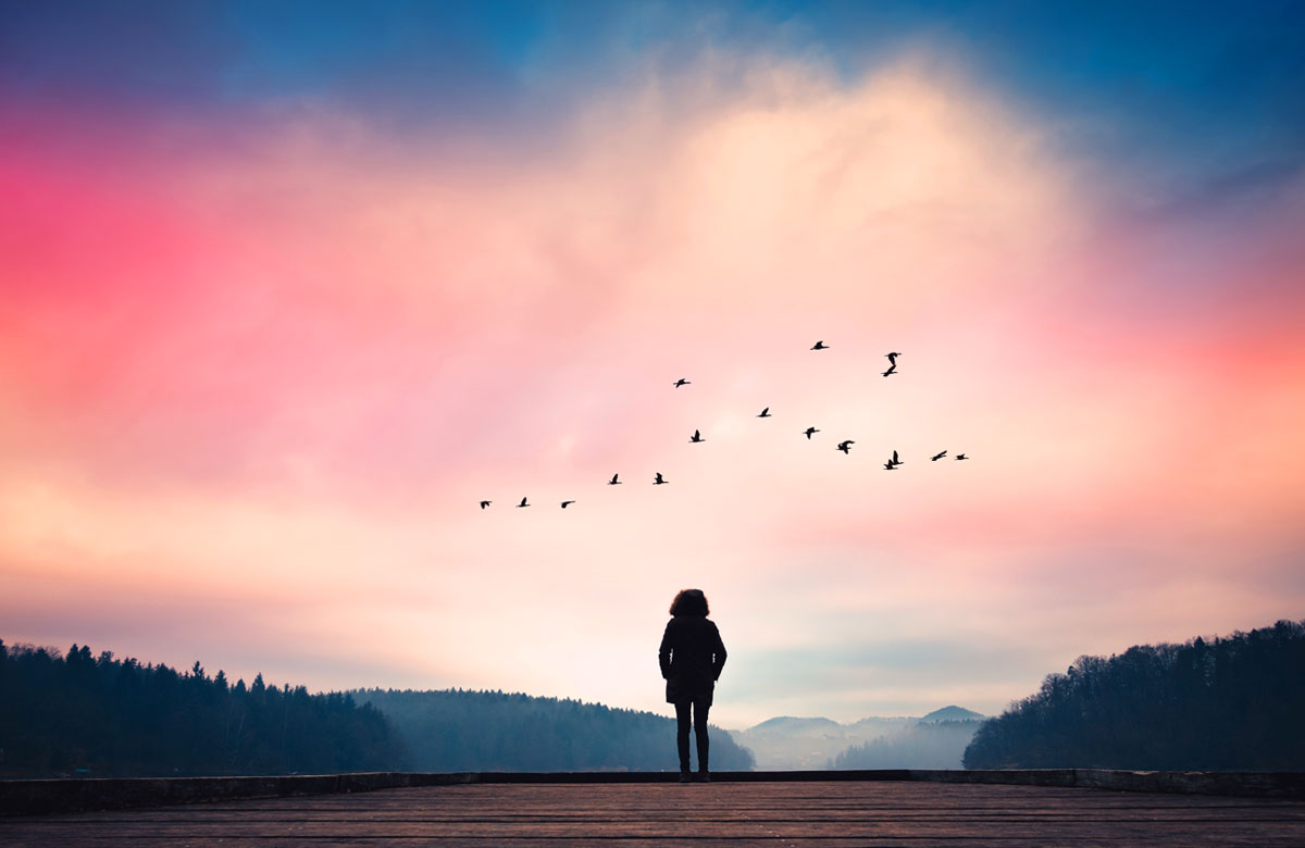 Inhalt Bild Frau Himmel Abend Inhalt Bild Frau Himmel Abend